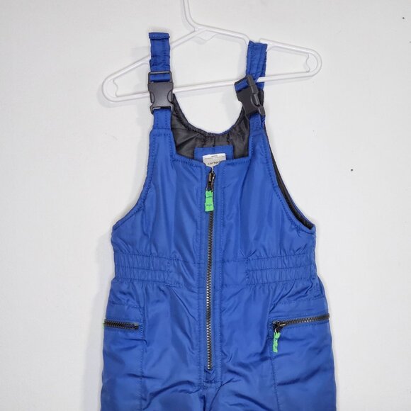 Carters Baby Snow Bib Overalls 24 Months Blue Water-Resistant Polyester Adjustab - Picture 2 of 9